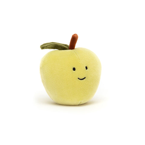 Fabulous Fruit - Apple Soft Toy, designed and made by Jellycat and available at Bobby Rabbit. Free UK Delivery over £75