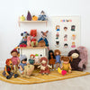 ‘Feelings’ Poster with Soft Toys, styled by Bobby Rabbit.