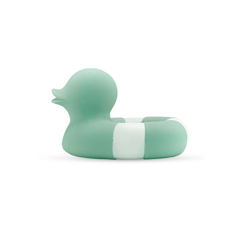 Flo the Floatie Duck Mint Teething Toy by Oli & Carol, available at Bobby Rabbit. Free UK Delivery over £75