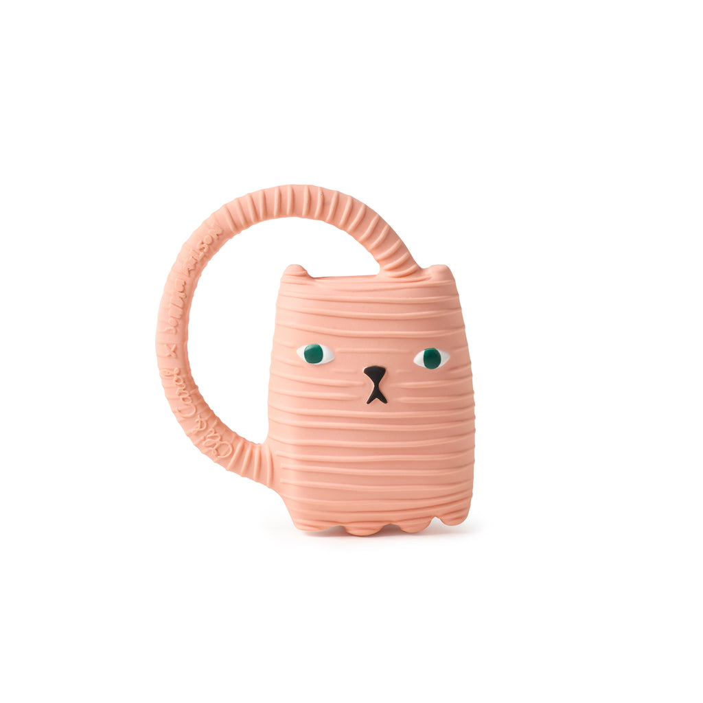 Ginge Cat Teething Toy by Donna Wilson for Oli & Carol, available at Bobby Rabbit. Free UK Delivery over £75