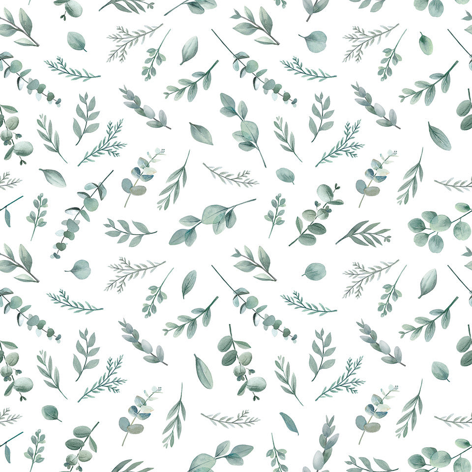 Green Leaves Wallpaper by Lilipinso, available at Bobby Rabbit.