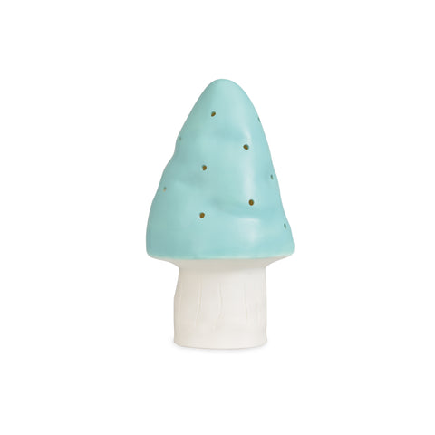 Heico jade green toadstool lamp for children's rooms, designed and made in Germany and available at Bobby Rabbit.