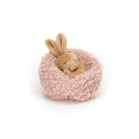 Hibernating Bunny Soft Toy, designed and made by Jellycat and available at Bobby Rabbit. Free UK Delivery over £75