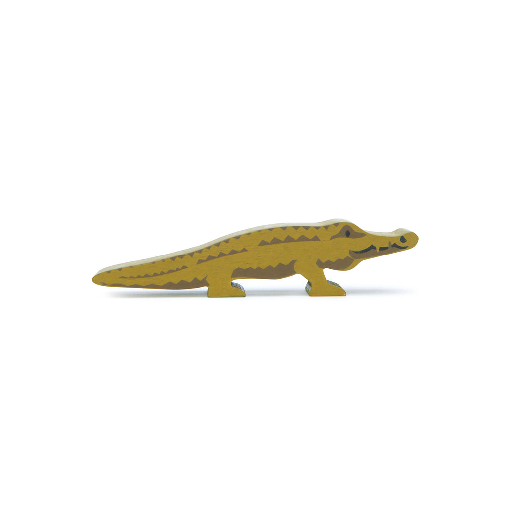 Little Wooden Crocodile Toy, designed by Tender Leaf Toys and available at Bobby Rabbit. Free UK Delivery over £75