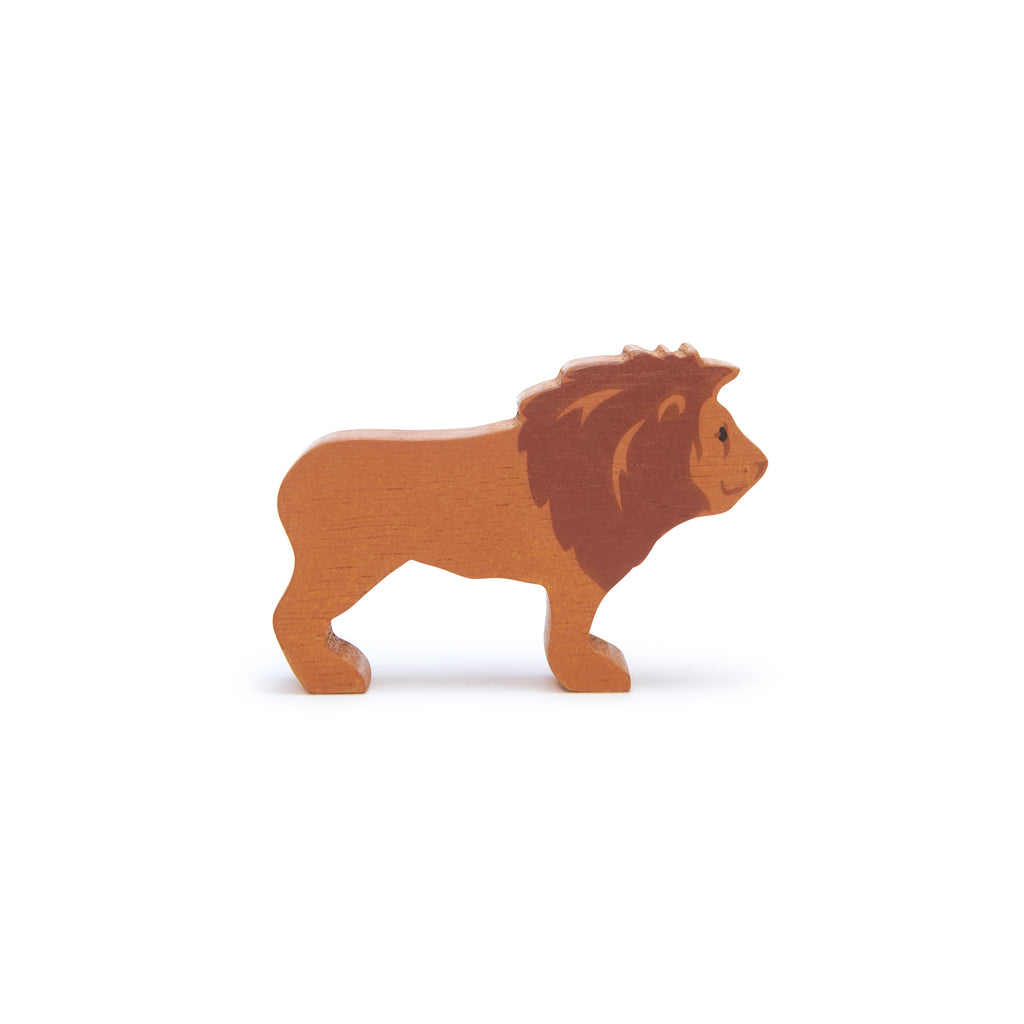 Little Wooden Lion Toy, designed by Tender Leaf Toys and available at Bobby Rabbit. Free UK Delivery over £75