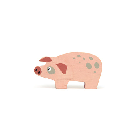 Little Wooden Pig Toy, designed by Tender Leaf Toys and available at Bobby Rabbit. Free UK Delivery over £75