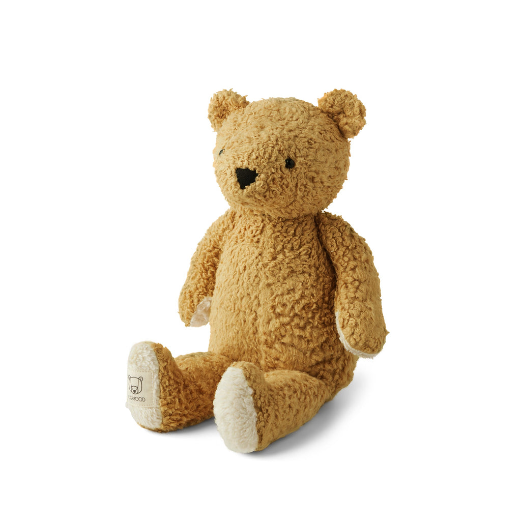 Barty The Bear Golden Caramel Soft Toy, designed and made by Liewood and available at Bobby Rabbit. Free UK Delivery over £75