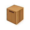 Liewood Elijah Square Storage Box with Lid - Golden Caramel, available at Bobby Rabbit. Free UK Delivery over £75