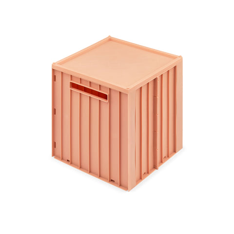 Liewood Elijah Square Storage Box with Lid - Tuscany Rose, available at Bobby Rabbit. Free UK Delivery over £75