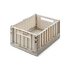 Liewood Weston Set of 2 Medium Storage Crates with Lid - Sandy, available at Bobby Rabbit. Free UK Delivery over £75
