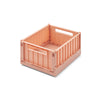 Liewood Weston Set of 2 Small Storage Crates with Lid - Tuscany Rose, available at Bobby Rabbit. Free UK Delivery over £75