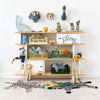 Oeuf NYC Mini Library with Toys and Accessories, styled by Bobby Rabbit.