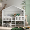 My Treehouse Bed Single Size White With Ladder, available at Bobby Rabbit. Free UK Delivery over £75