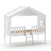 My Treehouse Bed Single Size White With Ladder, available at Bobby Rabbit. Free UK Delivery over £75