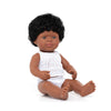 Miniland Toddler Boy Doll 38cm - Black, available at Bobby Rabbit. Free UK Delivery over £75