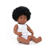 Miniland Toddler Girl Doll 38cm - Black, available at Bobby Rabbit. Free UK Delivery over £75