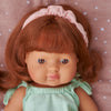 Miniland Toddler Girl Doll 38cm - Caucasian Red Hair, available at Bobby Rabbit. Free UK Delivery over £75