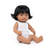 Miniland Toddler Girl Doll 38cm - Hispanic, available at Bobby Rabbit. Free UK Delivery over £75