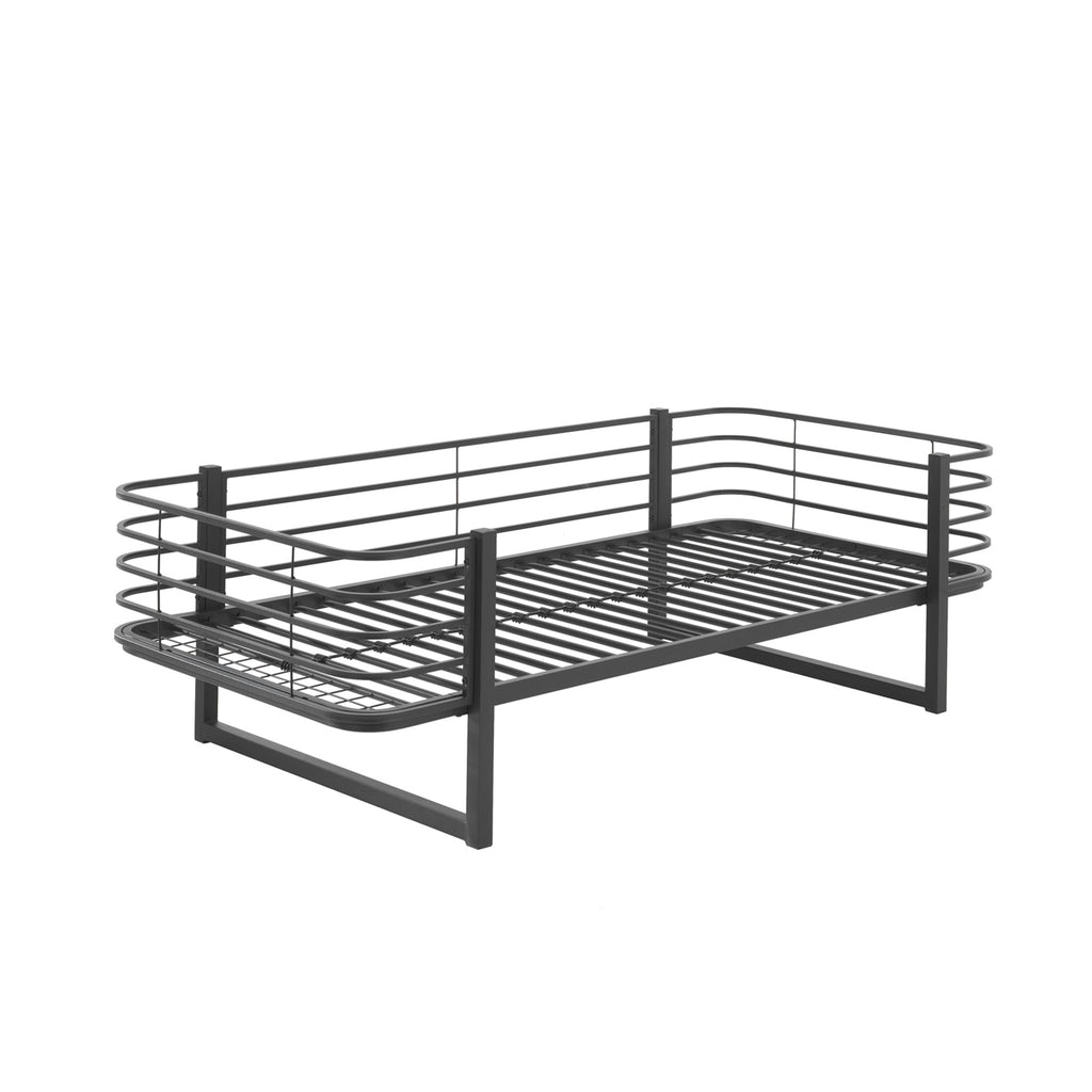 'Oscar' black Single Bed by Vipack, available at Bobby Rabbit. Free UK Delivery over £75