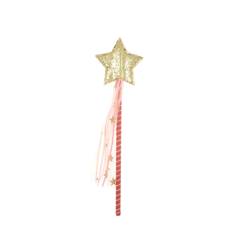 Pink Tulle Star Wand by Meri Meri, available at Bobby Rabbit. Free UK delivery over £75