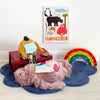 Plantoys Surgeon Set, Soft Toys by Moulin Roty and Little Lights Rainbow Lamp, styled by Bobby Rabbit.
