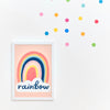 Rainbow Print and Dot Wall Stickers, styled by Bobby Rabbit.