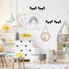 Black and Blue Sleepy Eyes Wall Sticker Set by Pom, available at Bobby Rabbit. Free UK Delivery over £75