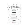 Black and Blue Sleepy Eyes Wall Sticker Set by Pom, available at Bobby Rabbit. Free UK Delivery over £75