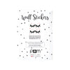 Black and Pink Sleepy Eyes Wall Sticker Set by Pom, available at Bobby Rabbit. Free UK Delivery over £75