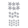 Silver Stars Wall Sticker Set by Little Chip, available at Bobby Rabbit. Free UK Delivery over £75