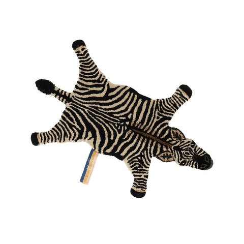 Stripy Zebra Rug (Small) by Doing Goods, available at Bobby Rabbit. Free UK Delivery over £75