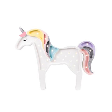Unicorn Lamp by Little Lights, available at Bobby Rabbit. Free UK Delivery over £75