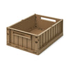 Liewood Weston Large Storage Crate with Lid - Oat, available at Bobby Rabbit. Free UK Delivery over £75