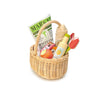 Wicker Shopping Basket by Tender Leaf Toys, available at Bobby Rabbit. Free UK Delivery over £75