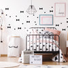 Black Bow Ties Wall Sticker Set by Pom, available at Bobby Rabbit.