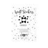 Black Bow Ties Wall Sticker Set by Pom, available at Bobby Rabbit.