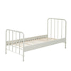'Bronx' Matt White Metal Single Bed by Vipack, available at Bobby Rabbit. Free UK Delivery over £75