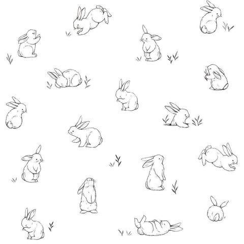 Bunnies Wallpaper by Lilipinso, available at Bobby Rabbit.