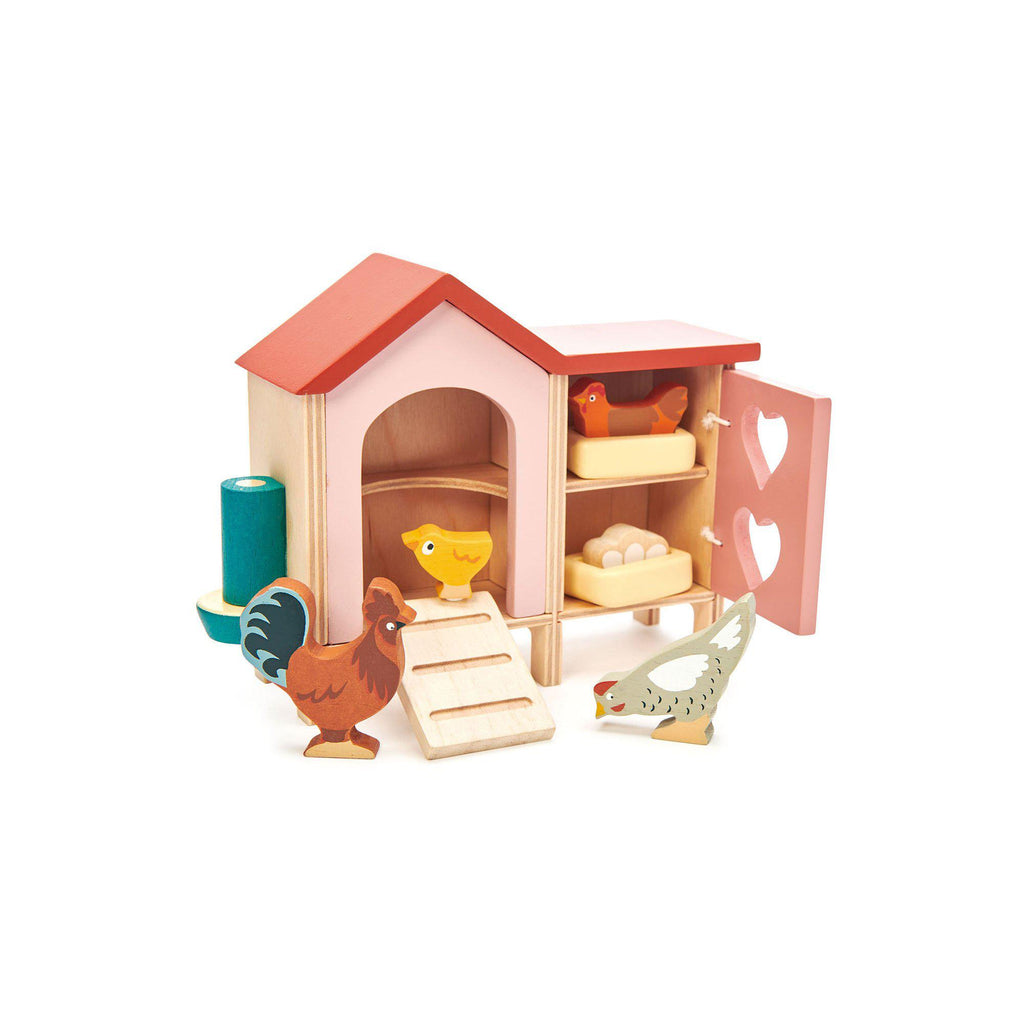 Chicken Coop Wooden Toy by Tender Leaf Toys, available at Bobby Rabbit.