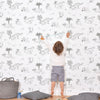 Dinosaurs Wallpaper by Lilipinso, available at Bobby Rabbit.