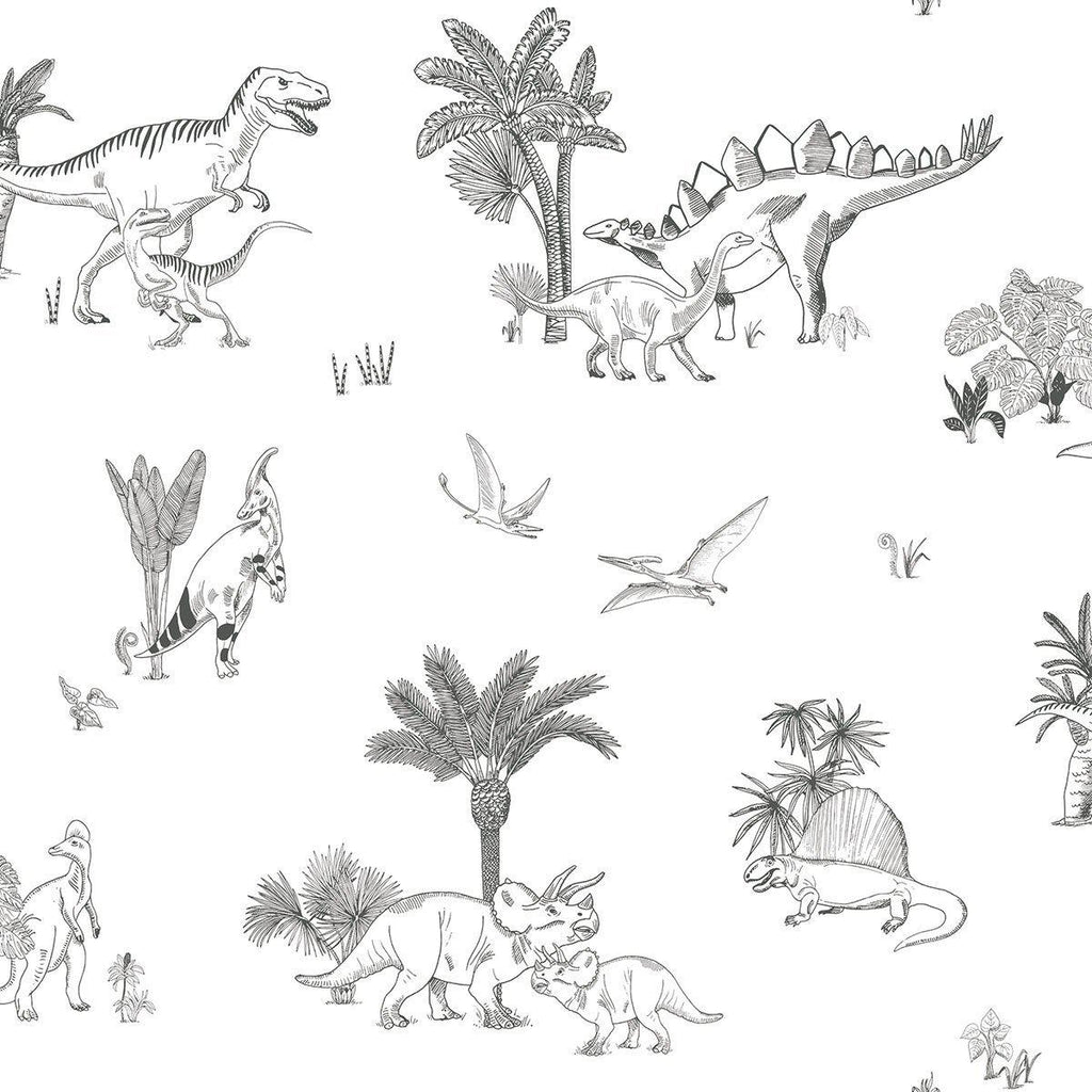 Dinosaurs Wallpaper by Lilipinso, available at Bobby Rabbit.