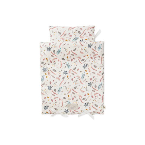 Dolls Bedding Pressed Leaves Rose by Cam Cam Copenhagen, available at Bobby Rabbit.