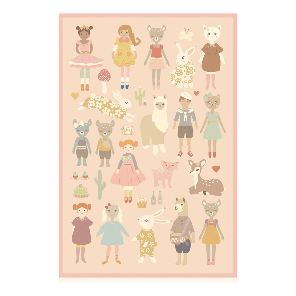 Dolls House Wall Stickers by Majvillan, available at Bobby Rabbit. Free UK Delivery over £75