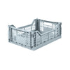 Folding Crate Midi Size - Pale Blue - by Lillemor Lifestyle, available at Bobby Rabbit. Free UK Delivery over £75