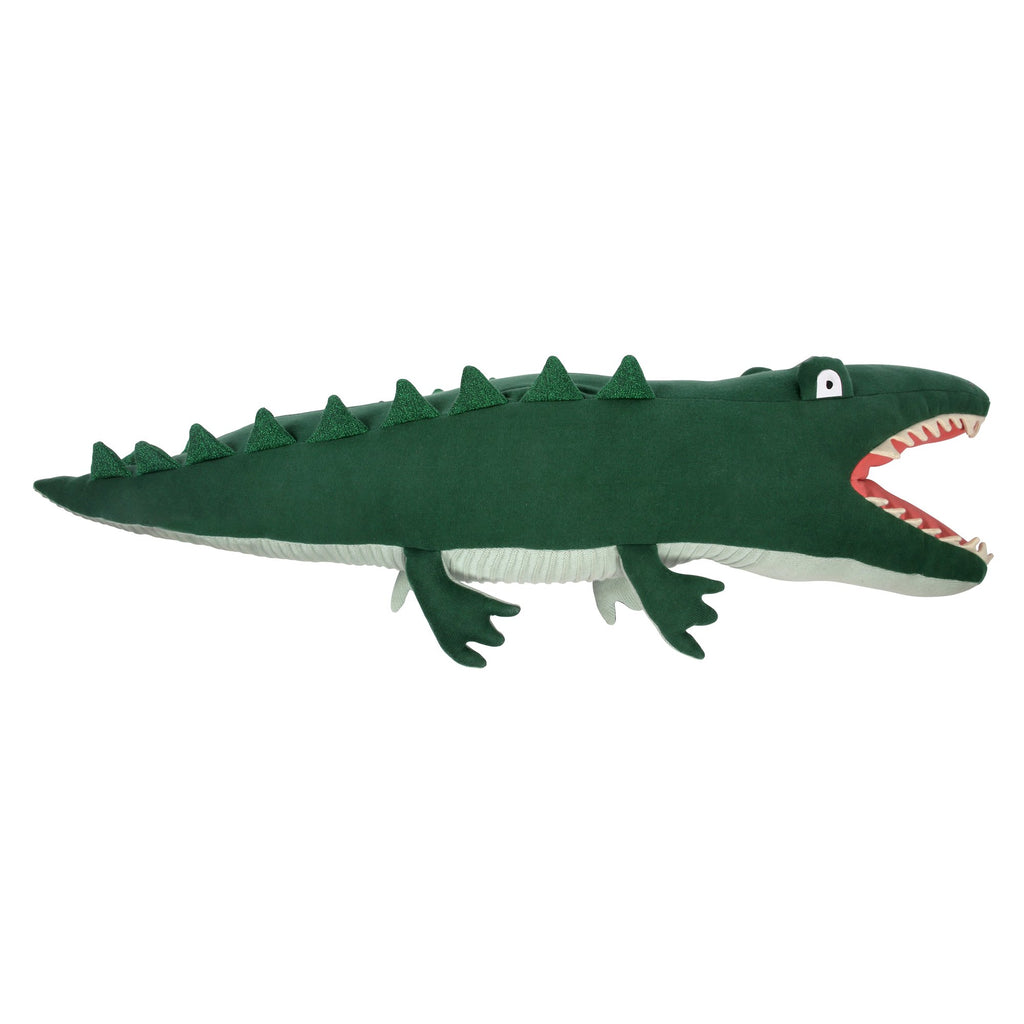 Large knitted alligator by Meri Meri, available at Bobby Rabbit.