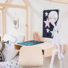 Children's Desk and Chair Set, with Joseph Bunny Lamp, Toys and Accessories, styled by Bobby Rabbit.