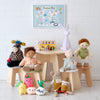 Play Table and Stools with Toys and Accessories, styled by Bobby Rabbit.