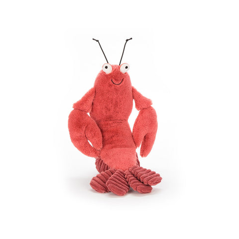 Larry Lobster Soft Toy, designed and made by Jellycat and available at Bobby Rabbit.