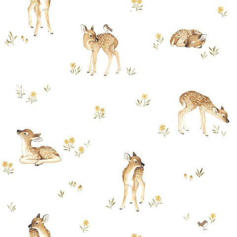 Little Fawn Wallpaper by Lilipinso, available at Bobby Rabbit.