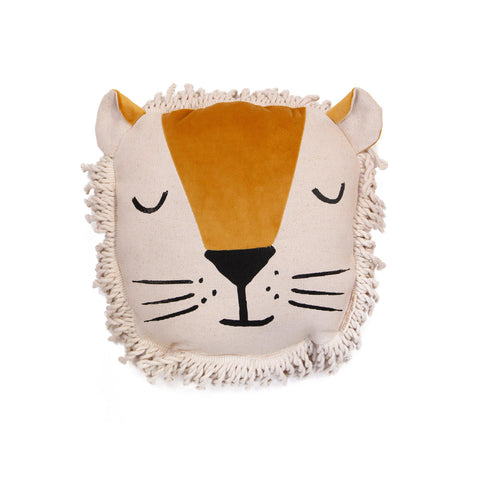 Lion Cushion by Nobodinoz, available at Bobby Rabbit.